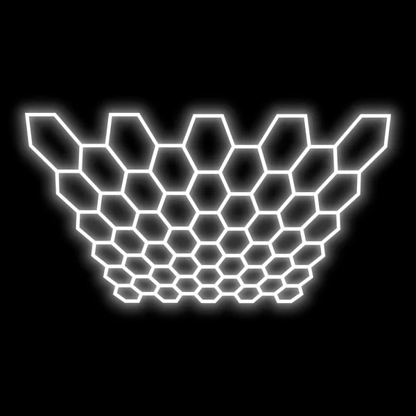 Hyperlite Hexagon Garage Lights Gen 2 - 50 Grid (20.3 x 15.0 ft)