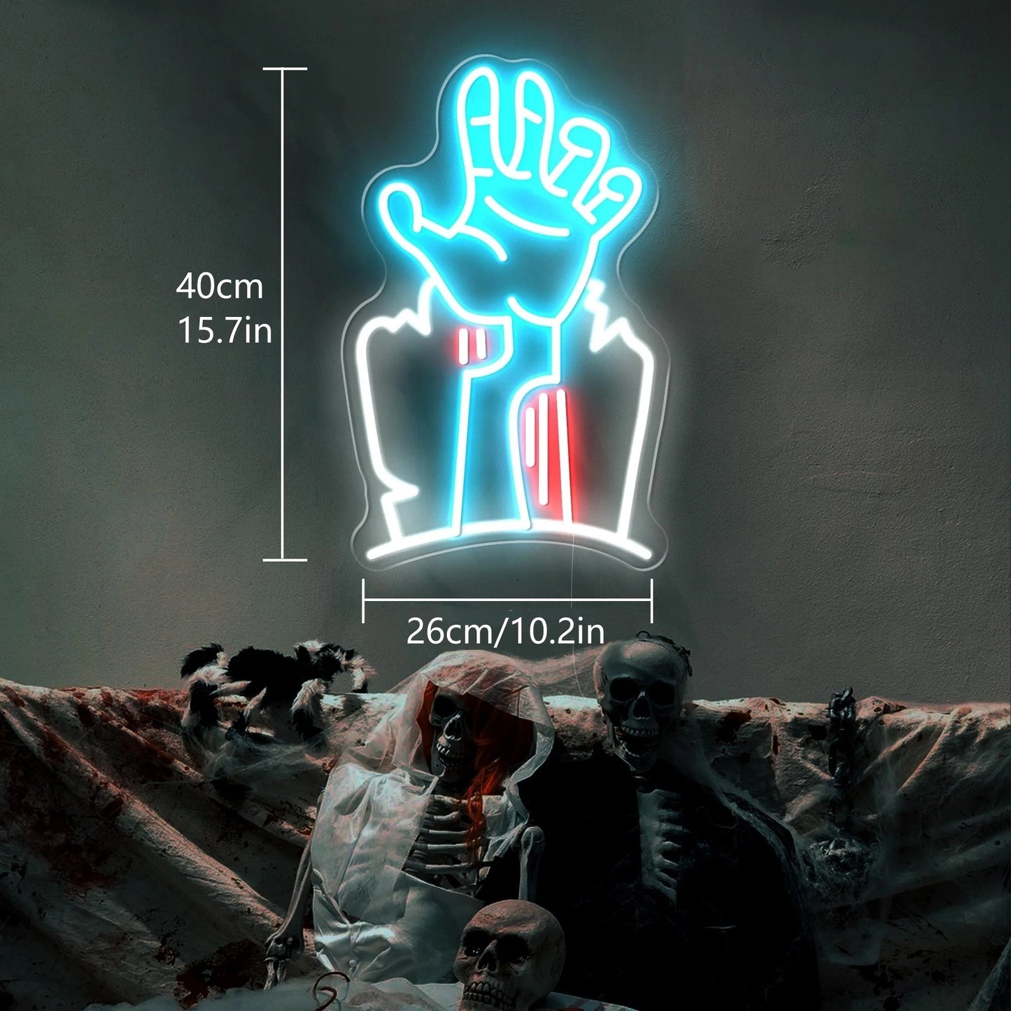 Devil's Hand LED Neon Sign Light