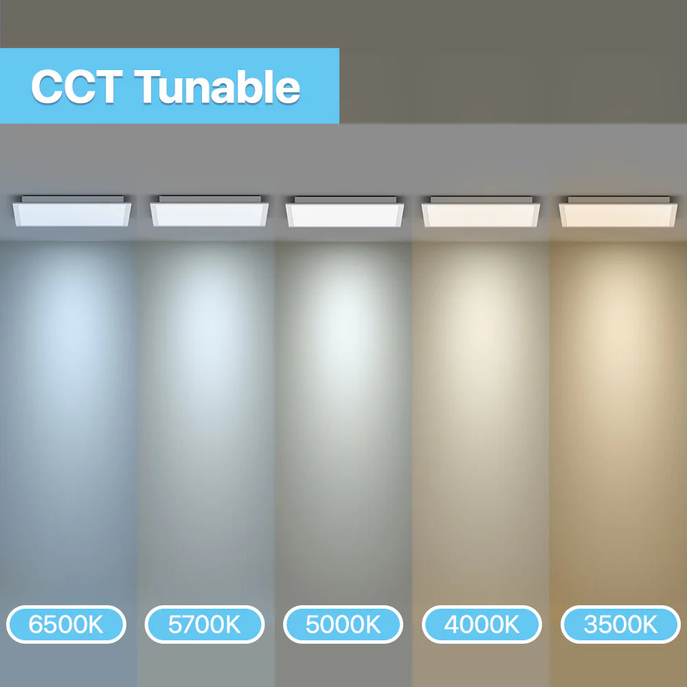 Recessed Mount Panel Light - BPL Series 4 Pack, 9000lumens, Selectable Wattage & CCT, AC 120-277V