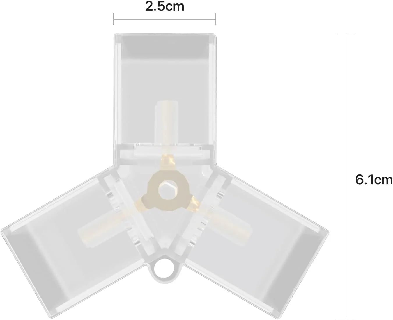 Hyperlite 120° Y Connector Hexagon LED Lights Connectors Gen 2 Hexagon LED Lights