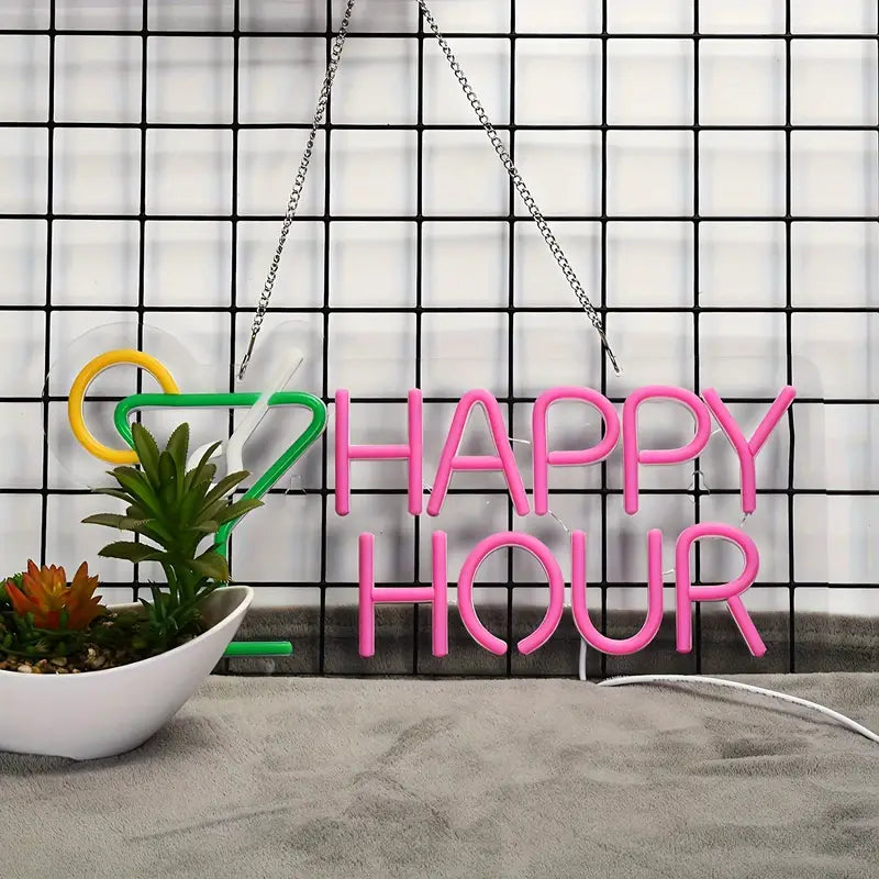 Happy Hours LED Neon Sign Light