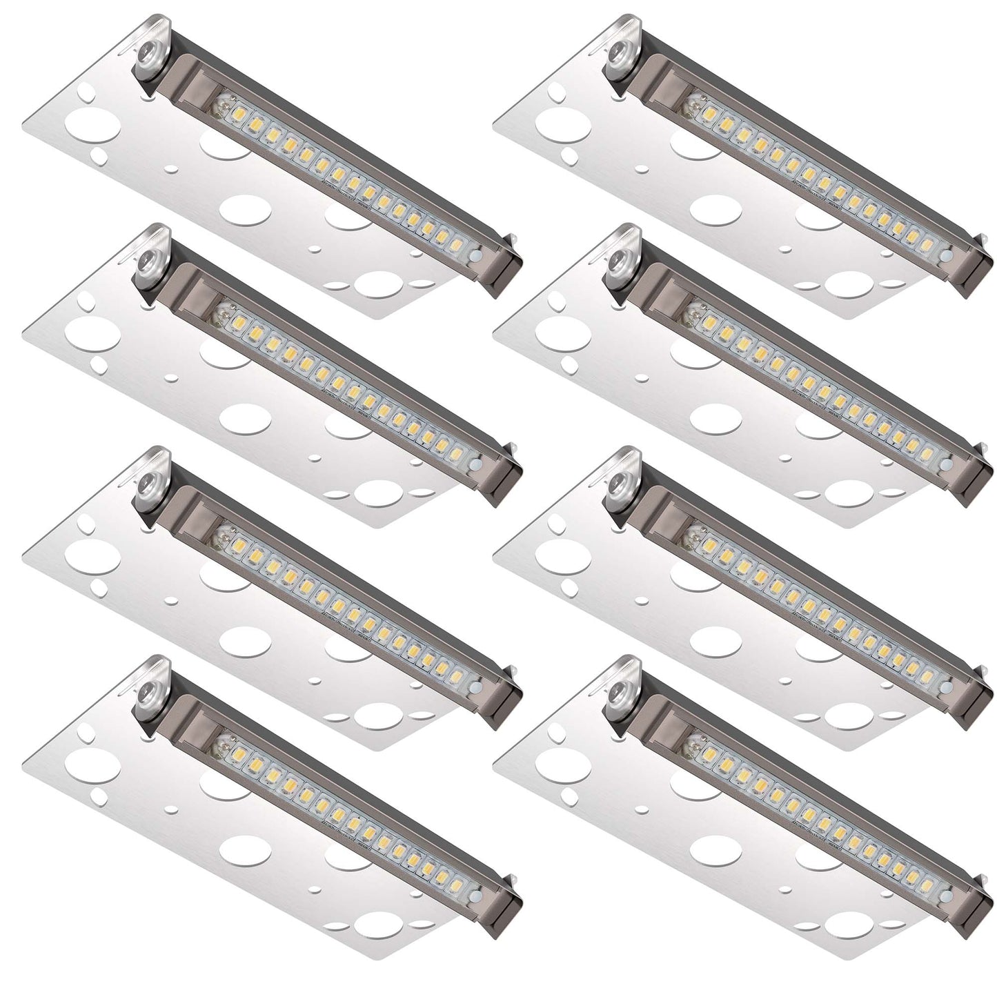 Glitgate 3CCT LED Hardscape Lighting, 8 Pack, 300lumens, AC/DC 12-24V.
