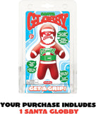 Santa Globby Sensory Toy with a Tough Squish Get a Grip with a Santa Themed Squeeze Ages 3 and Up One Santa