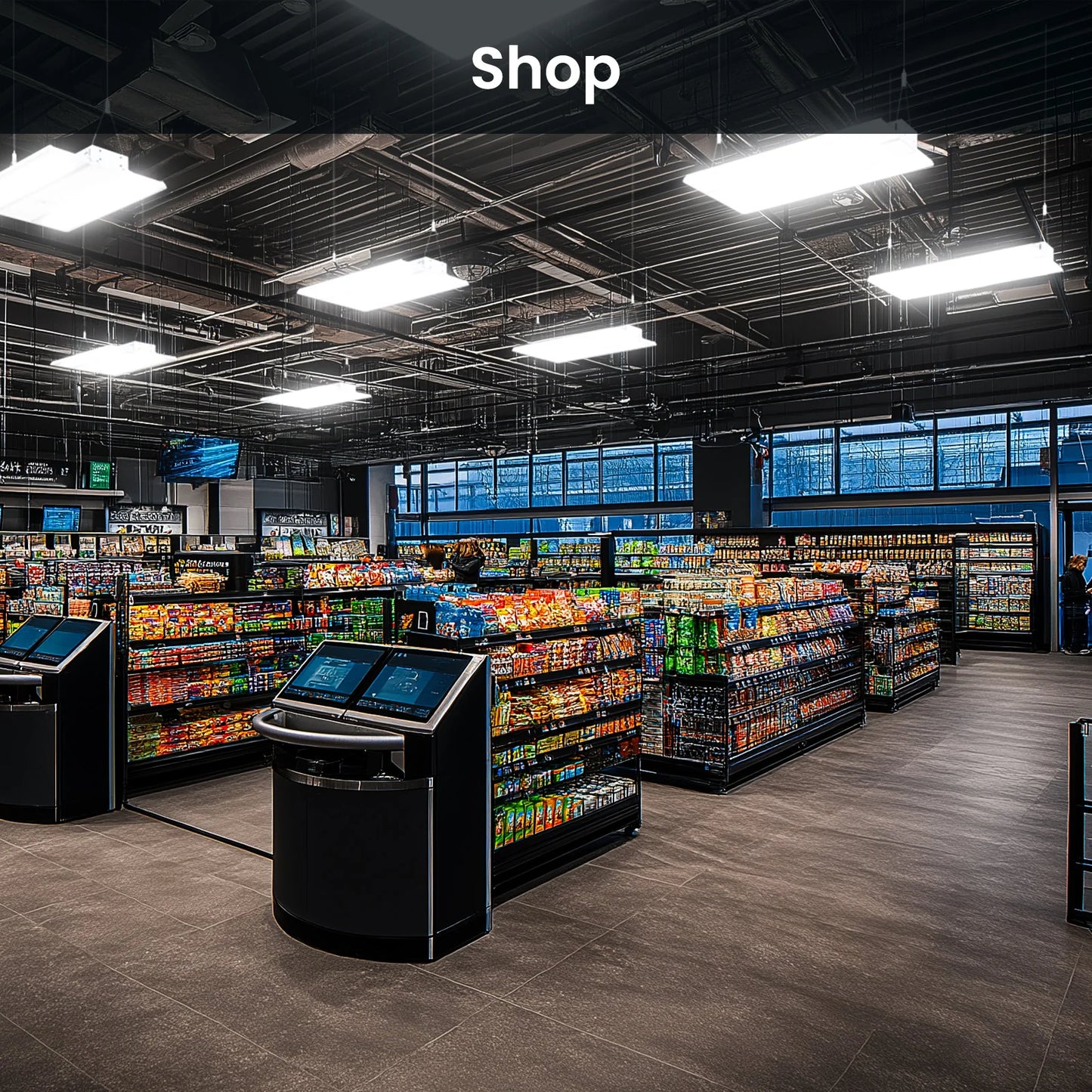 Linear High Bay LED Lights -HPLH02 Series, 36100lumens, Adjustable Wattage & CCT, 347-480V