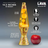 The Original Lava Lamp 145 Grinning Globs Classic Liquid Motion Lamp Yellow Lava and Orange Liquid Item 2094 Amazon Exclusive
