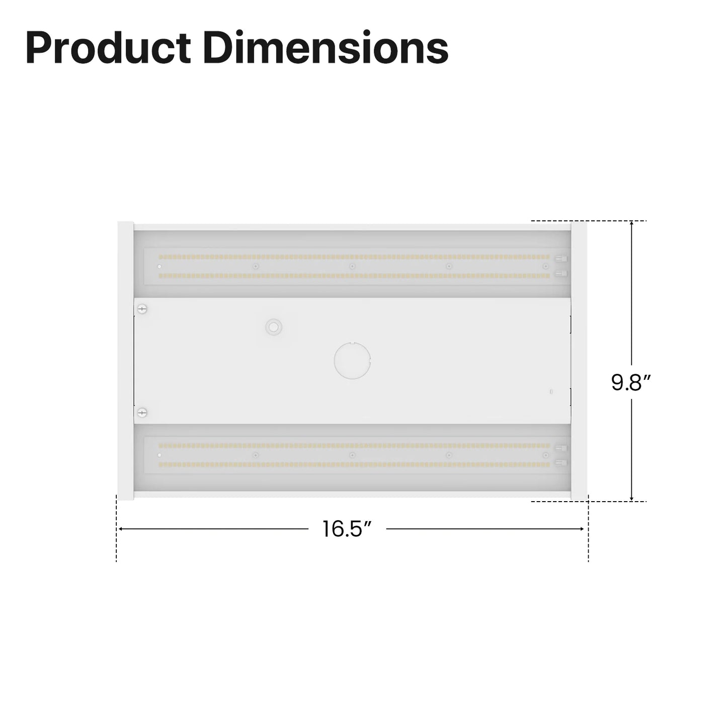 Linear High Bay LED Lights -HPLH01 Series, 18200lumens, Adjustable Wattage & CCT, 347-480V