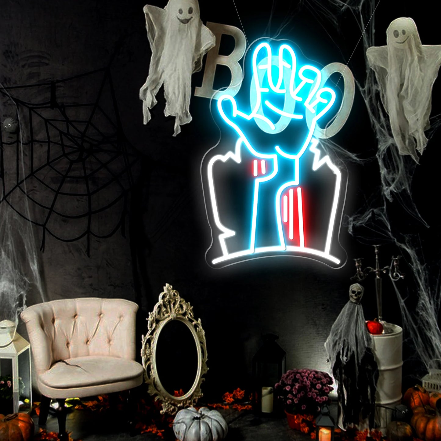 Devil's Hand LED Neon Sign Light