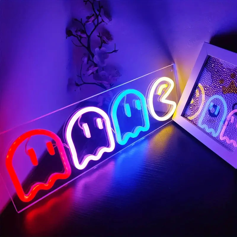 Pac-Man LED Neon Sign Light