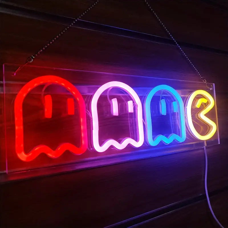 Pac-Man LED Neon Sign Light