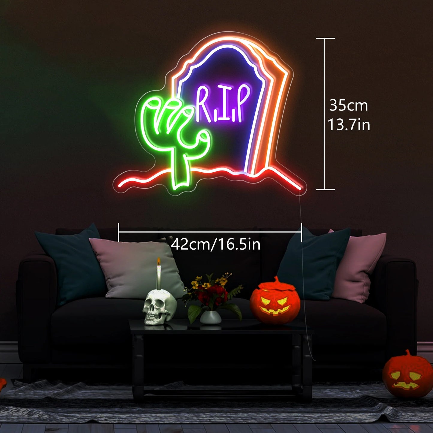 R.I.P LED Neon Sign Light
