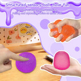 Squishy Fidget Toys Stress for Kids and Adults Super Solid Squeeze BallSensory for Stress Relief Birthday Easter Basket Stuffers and Party Favors Purple