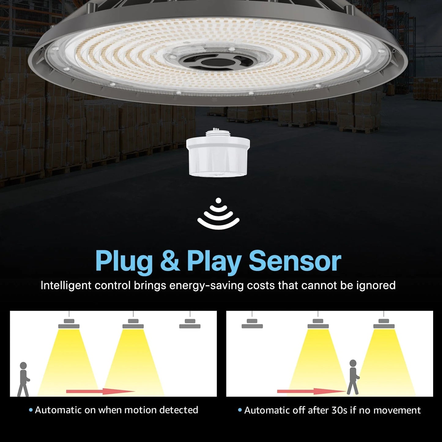 LED High Bay Light - HBF Series , 36240lumens, Selectable Wattage, 5000K, 277-480V
