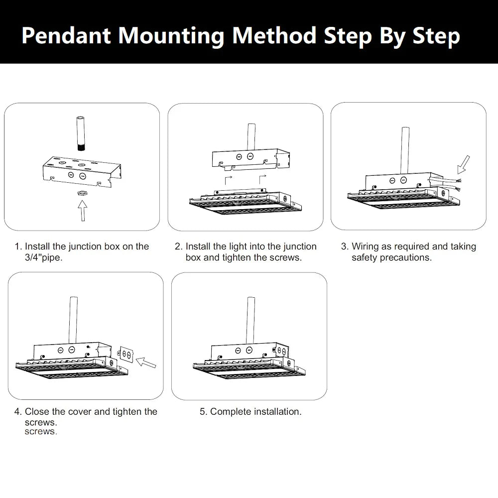 Pendant Mounting Box For LHBC Series LED Linear High Bay Light