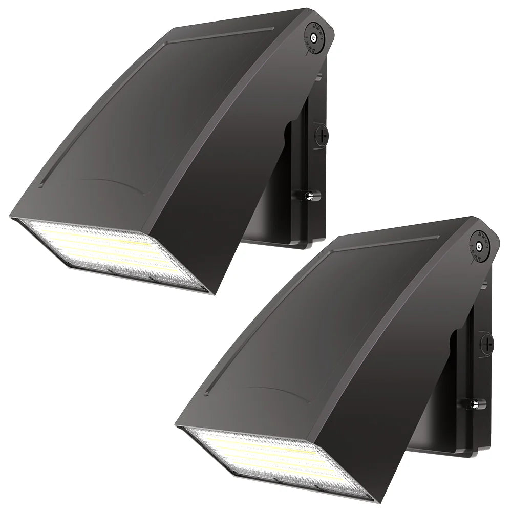 Wall Pack Light - Wall E series, 7800lumens, 5000K, AC 100-277V, Optional Dusk to Dawn