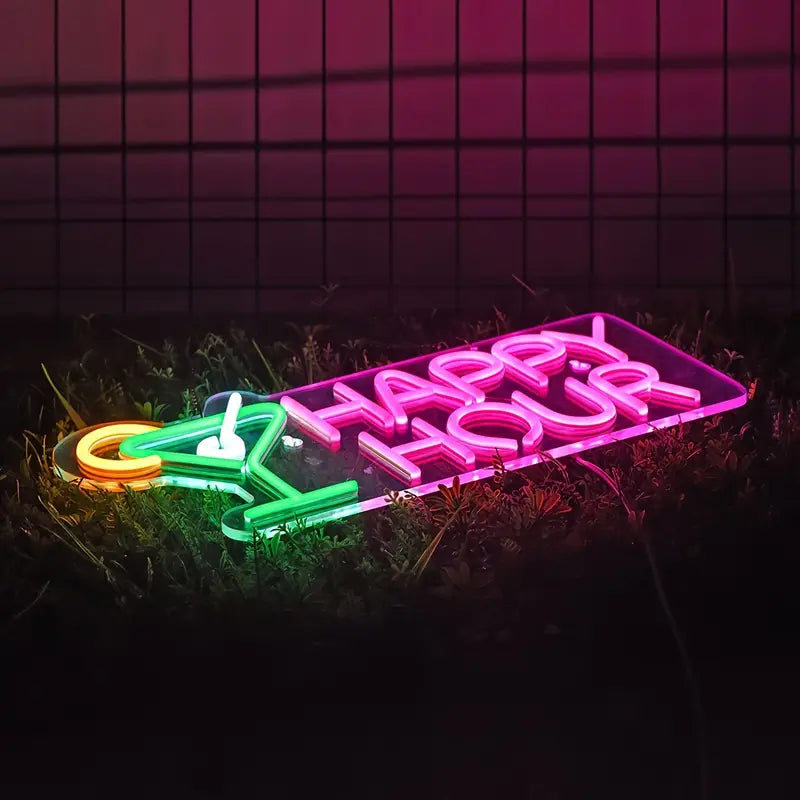 Happy Hours LED Neon Sign Light