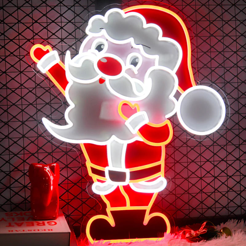Santa Claus UV Printed LED Neon Sign