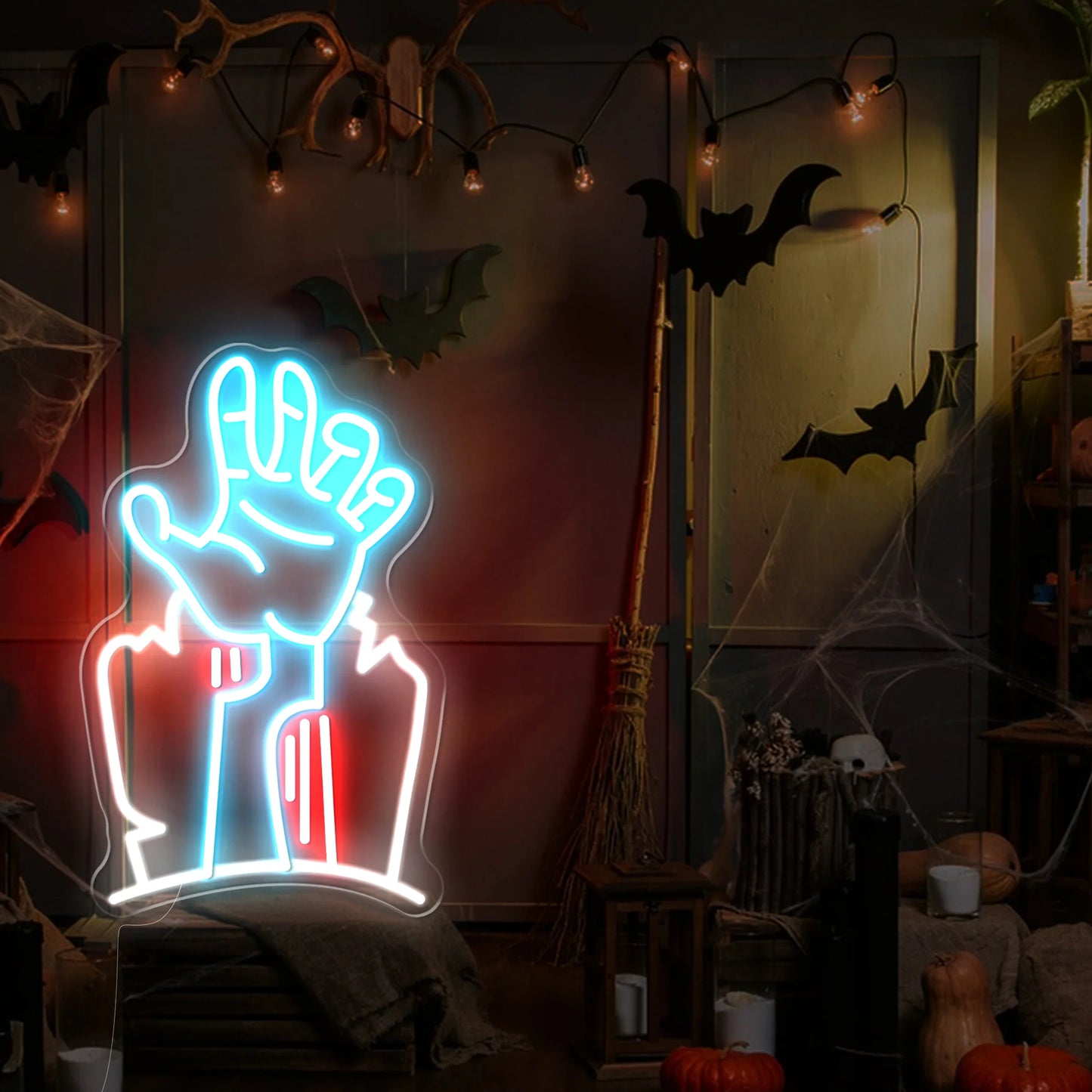 Devil's Hand LED Neon Sign Light