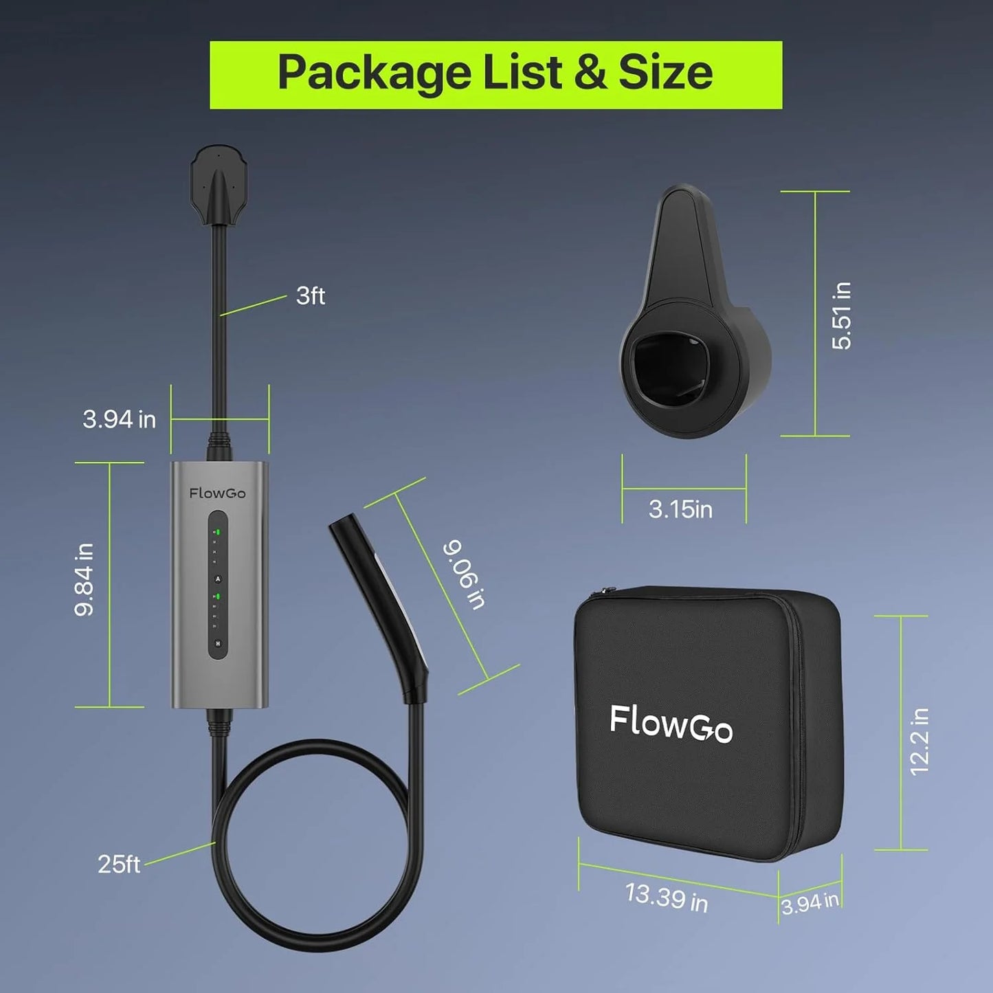Flowgo 40A Level 2 Tesla Charger (NACS) – 240V
