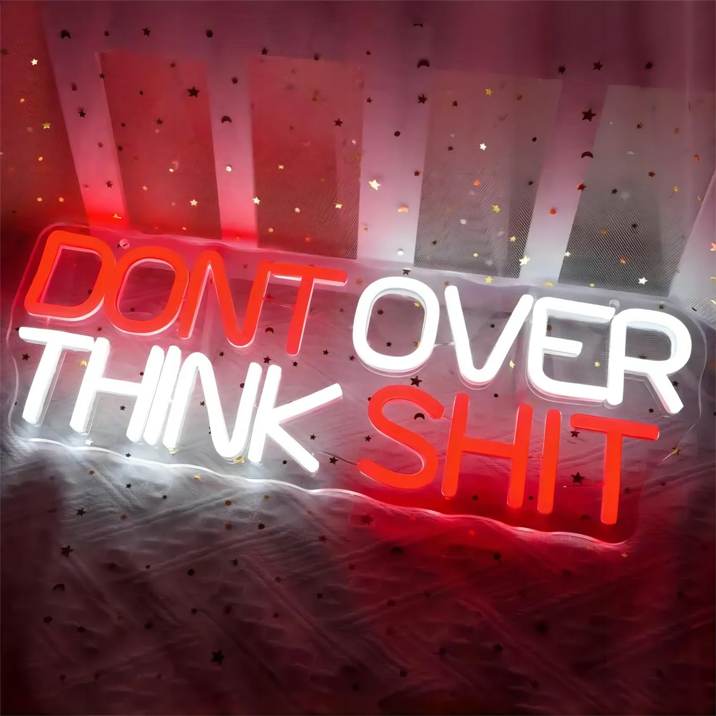 Don't Over Think Shit LED Neon Sign Light