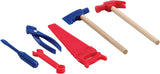Toy Tin Tool Box with Tools Metal Case Including 6 Tools Ages 3