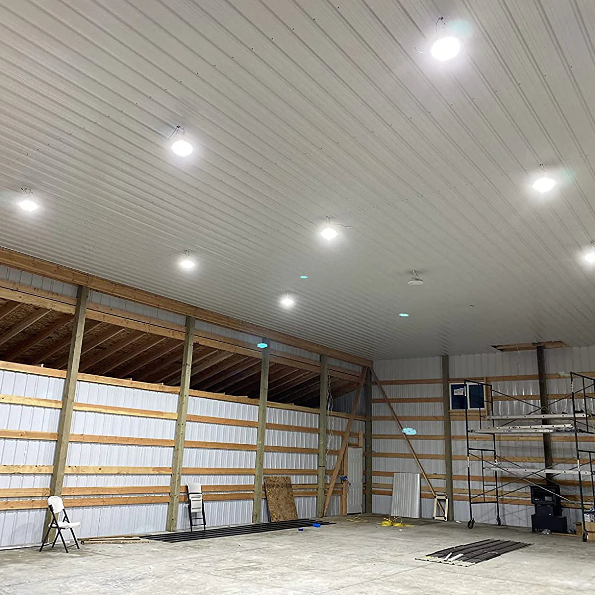 Hyperlite LED High Bay Light - White Hero Series, 21000lumens, Selectable Wattage&CCT, AC 120-277V