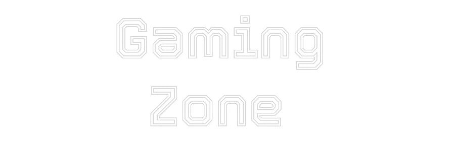 Custom Neon Light Gaming
Zone