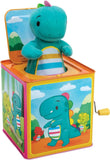 Brand Baby Dino Jack in The Box Classic Tin Musical Popping Toy Ages 18 Months to 4 Years