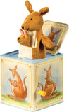 Jack in Box Kangaroo Classic Pop Up Music Toy Momma Baby Joey Finger Puppet Plays Song Pop Goes The Weasel Toddler Kids 18mo