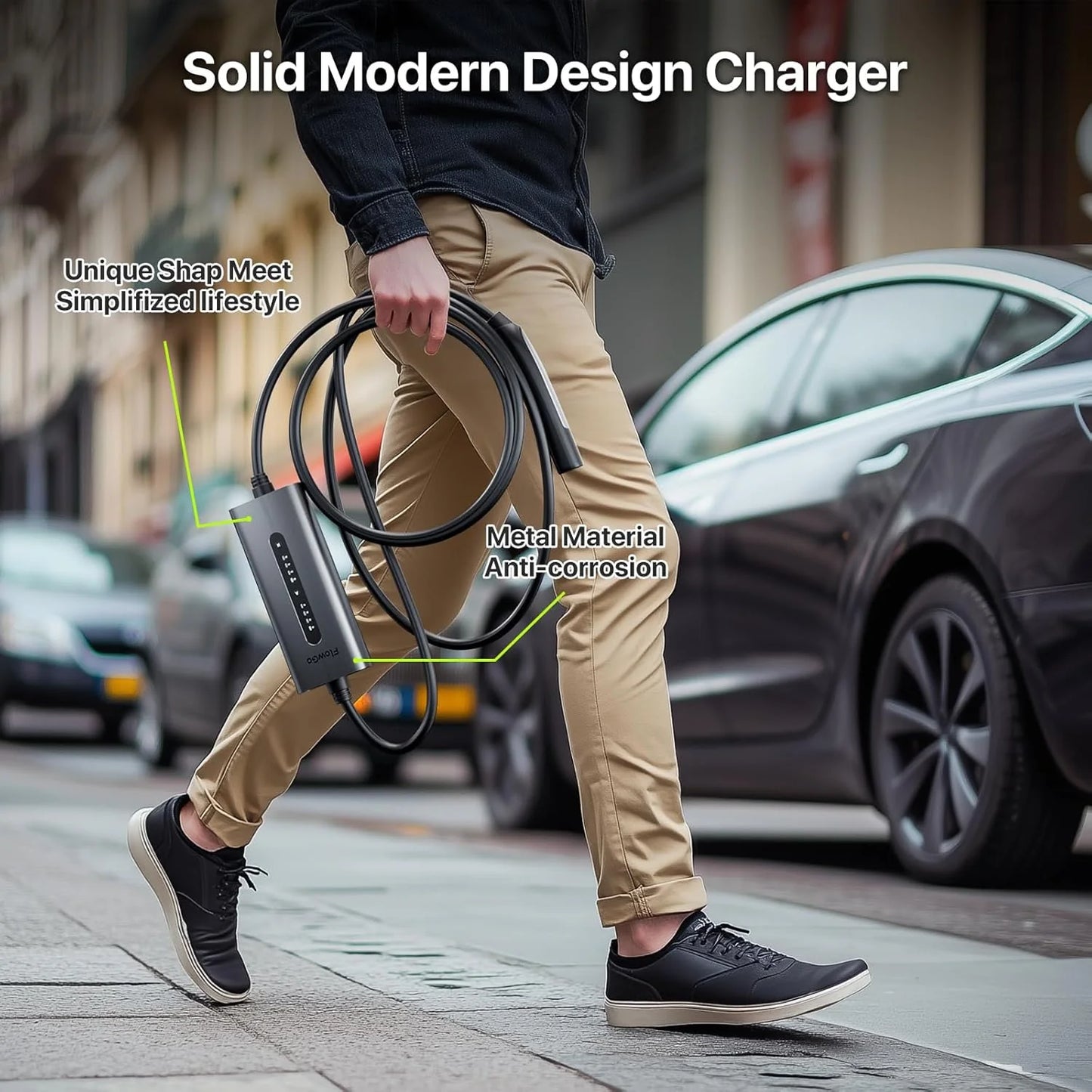 Flowgo 40A Level 2 Tesla Charger (NACS) – 240V