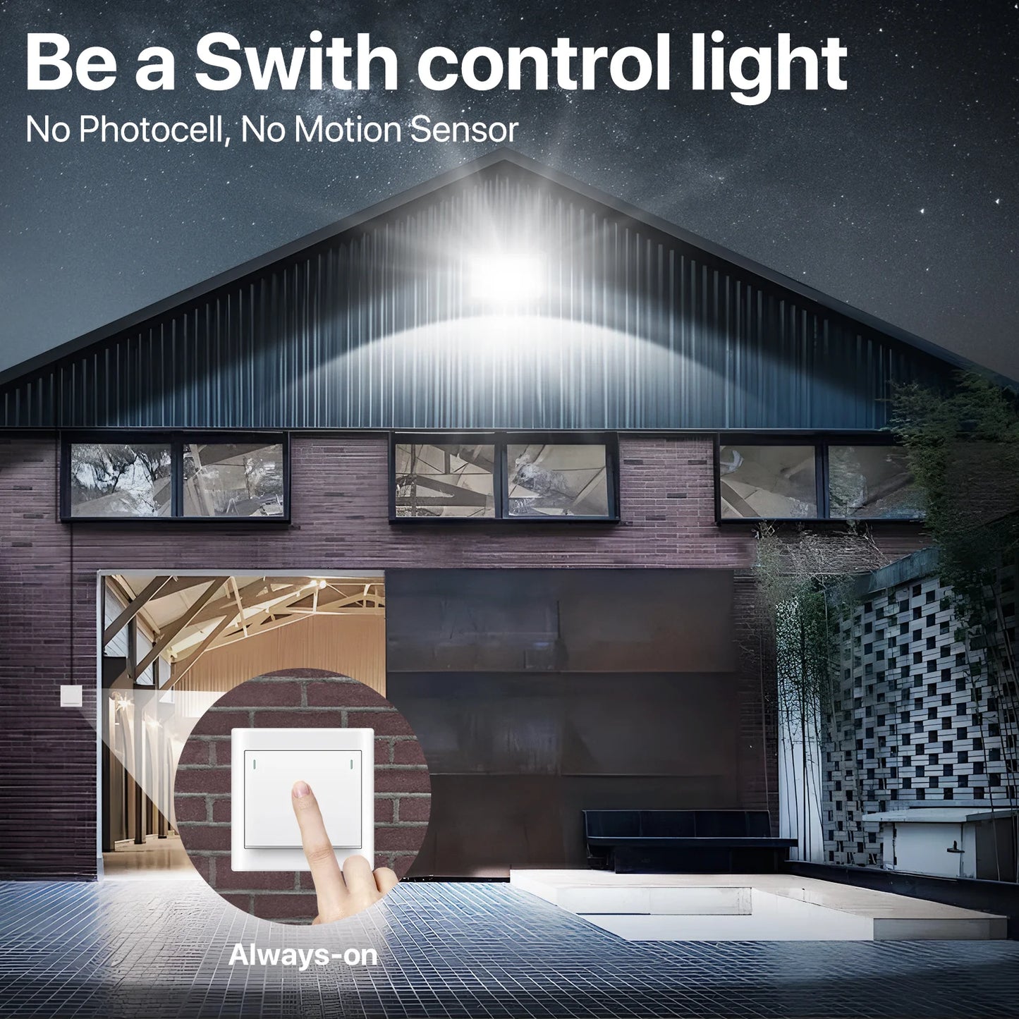 Hyperlite LED Wall Pack Light - HPSA01 Series, 18000lm, 5000K, AC 120-277V, Glass Lens