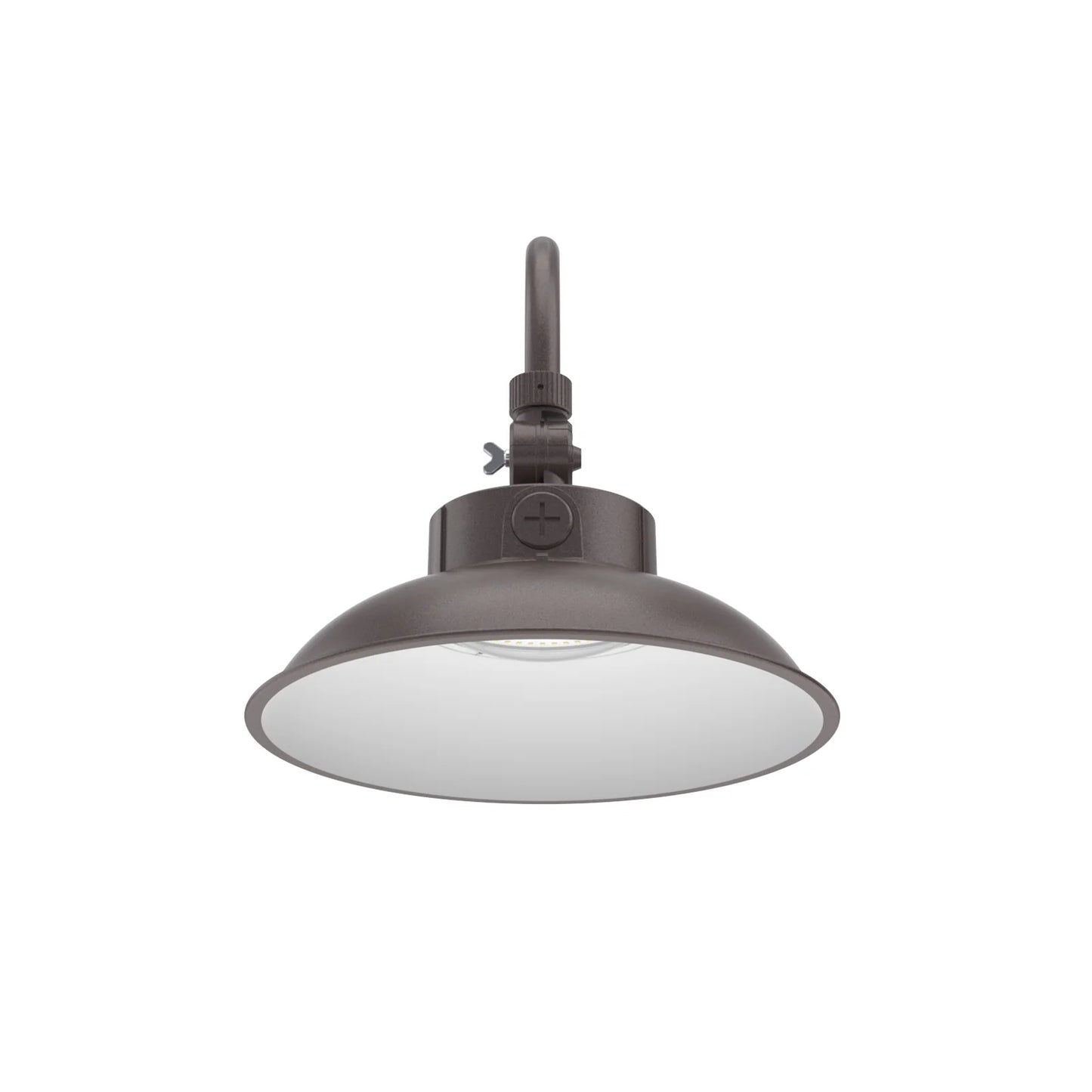 LED Gooseneck Barn Light Outdoor, 12inch Bronze, 6500lumens, Power & CCT Selectable, AC 120-277V