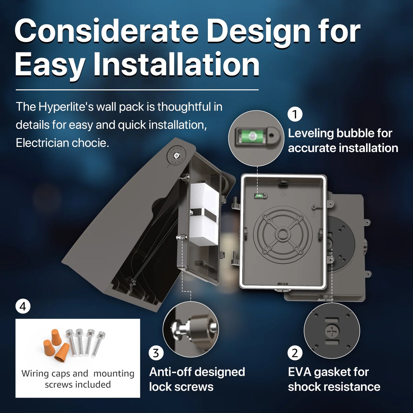 Wall Pack Light - Wall E series - Outdoor Lighting - 100W