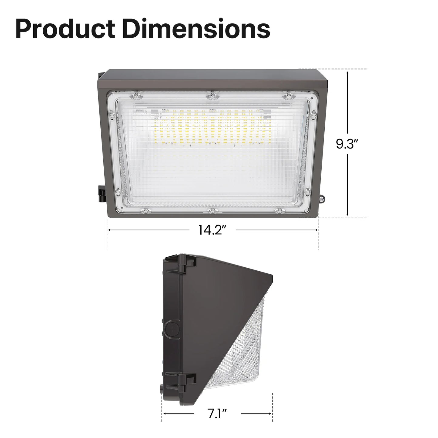 Wholesale Wall Pack LED Lights - HPWP01 Series, 10800lumens, 5000K, 120-277V