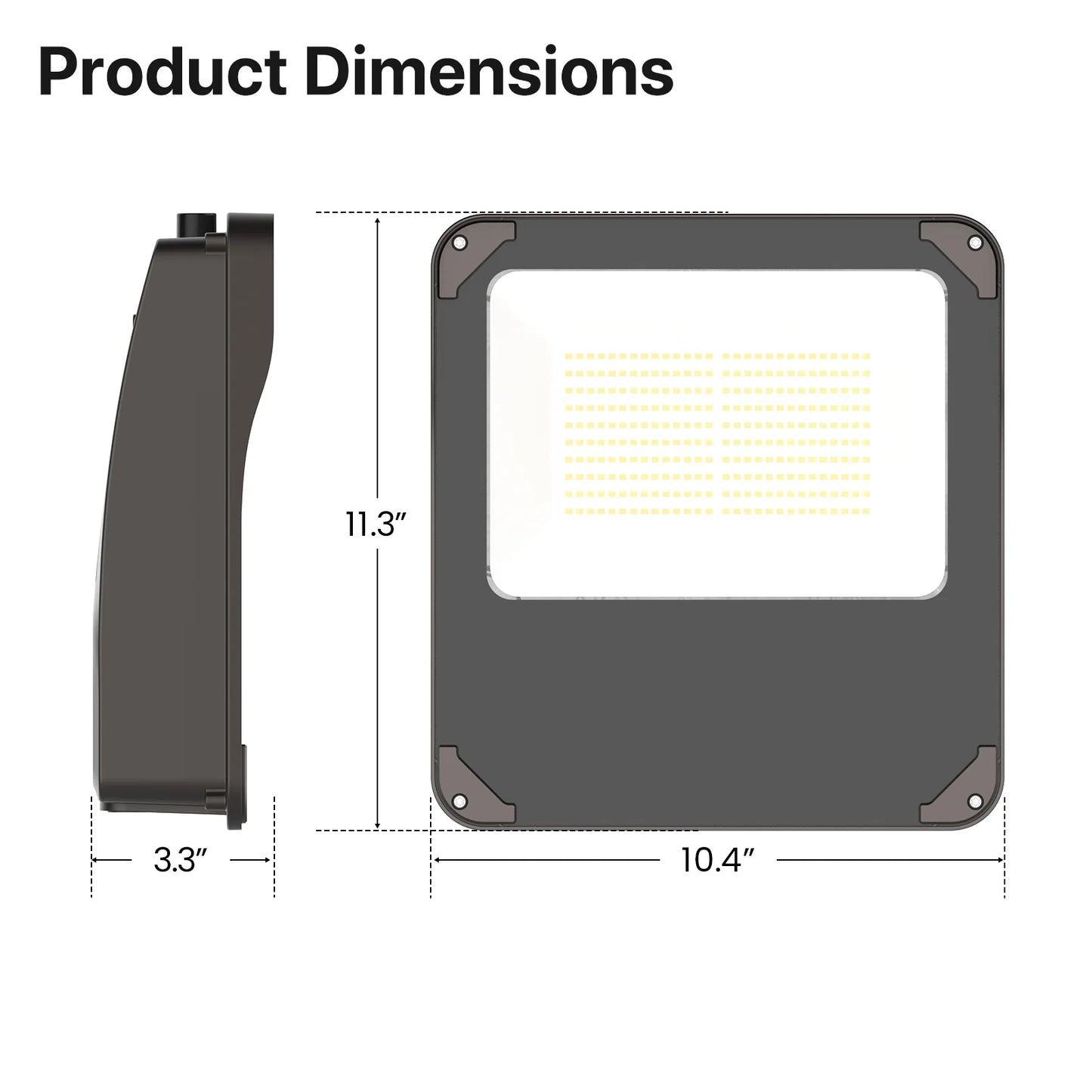 LED Flood Lights - HPFD01 Series, 19000lumens, Adjustable Wattage & CCT, 120-277V