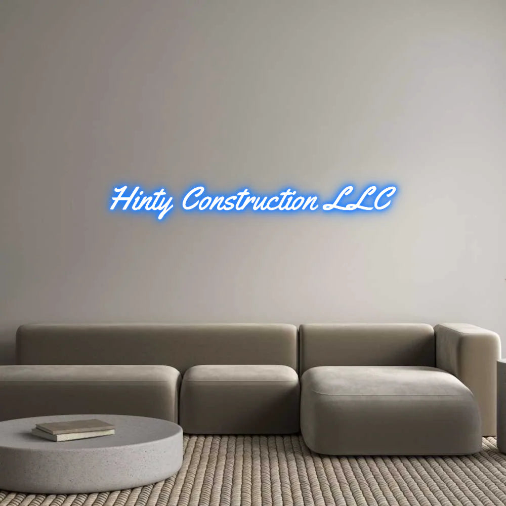 Custom Neon Light Hinty Constru...