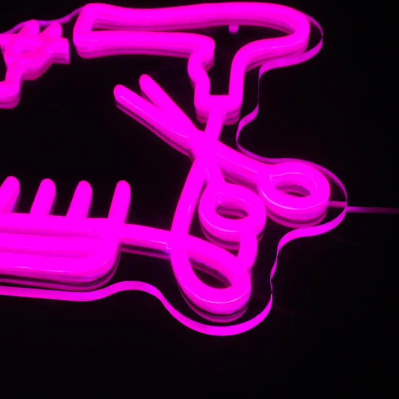 Pink Barber LED Neon Sign Light