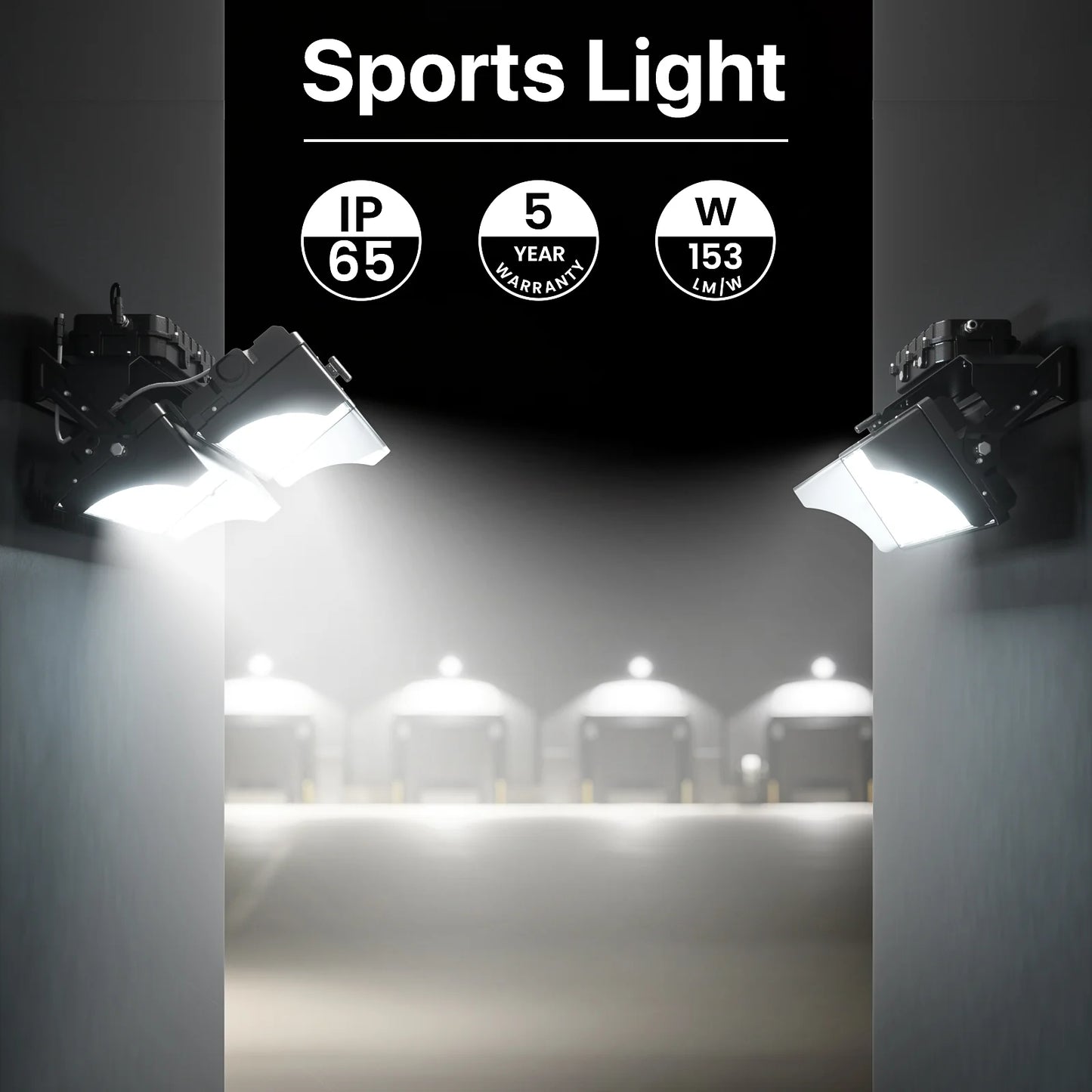 Hyperlite LED Stadium Lights - HPSL01 Series, 180000lumens,5700K, 200-480V