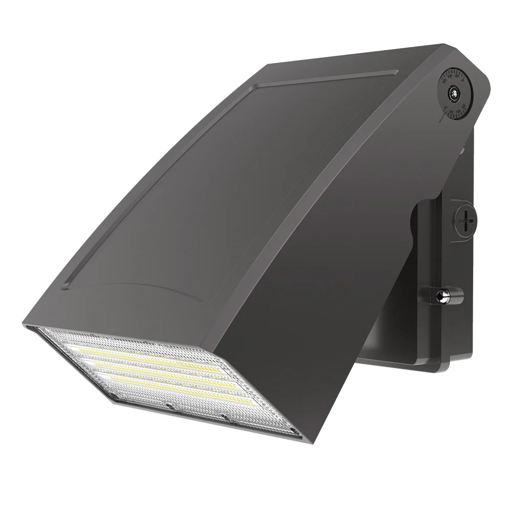 Wall Pack Light - Wall E series, 7800lumens, 5000K, AC 100-277V, Optional Dusk to Dawn