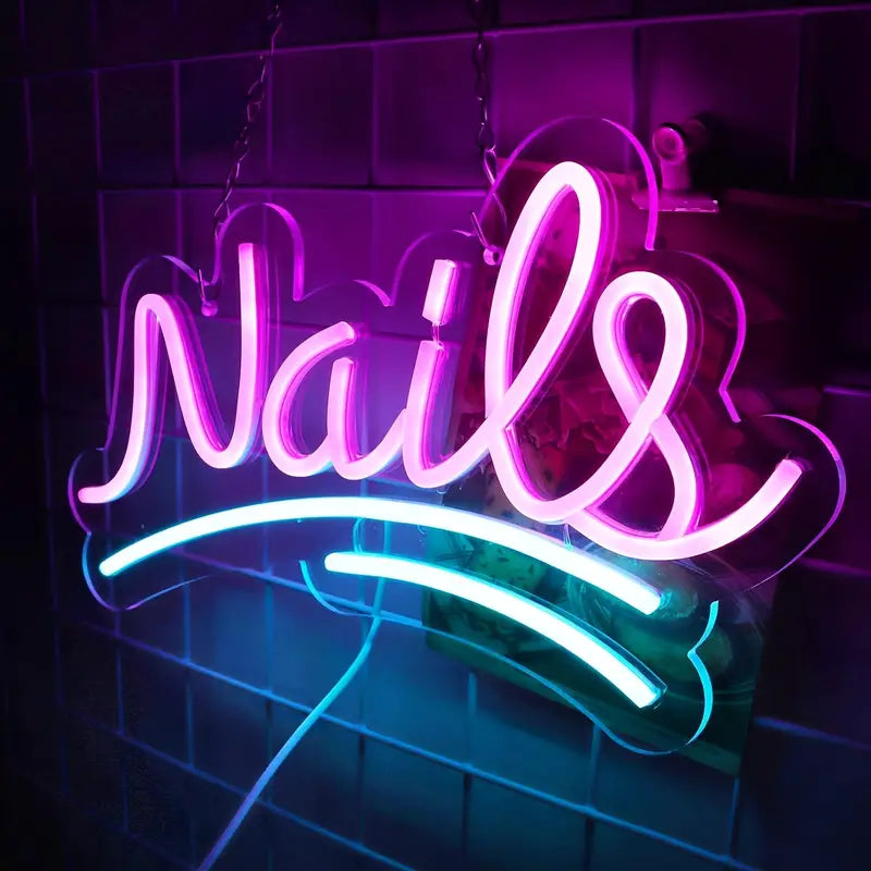 Nails Neon Sign Light