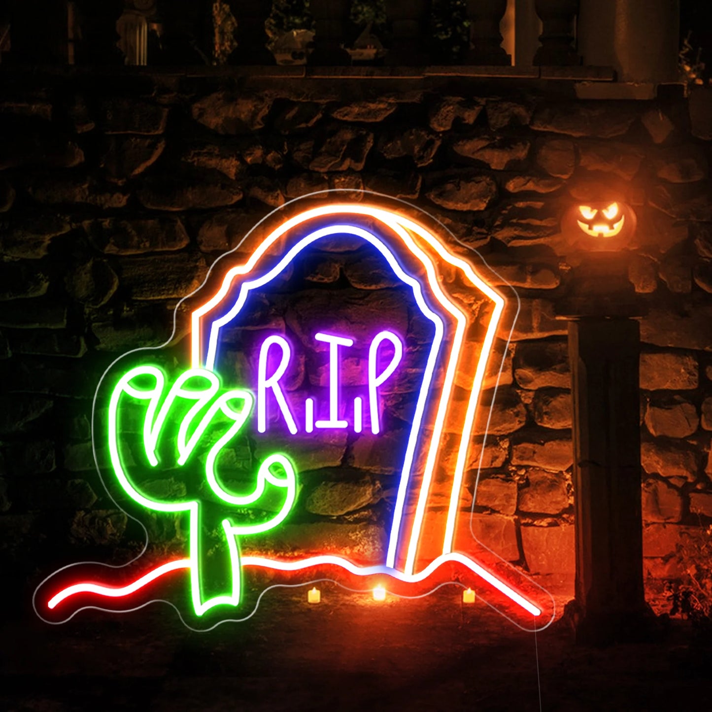 R.I.P LED Neon Sign Light