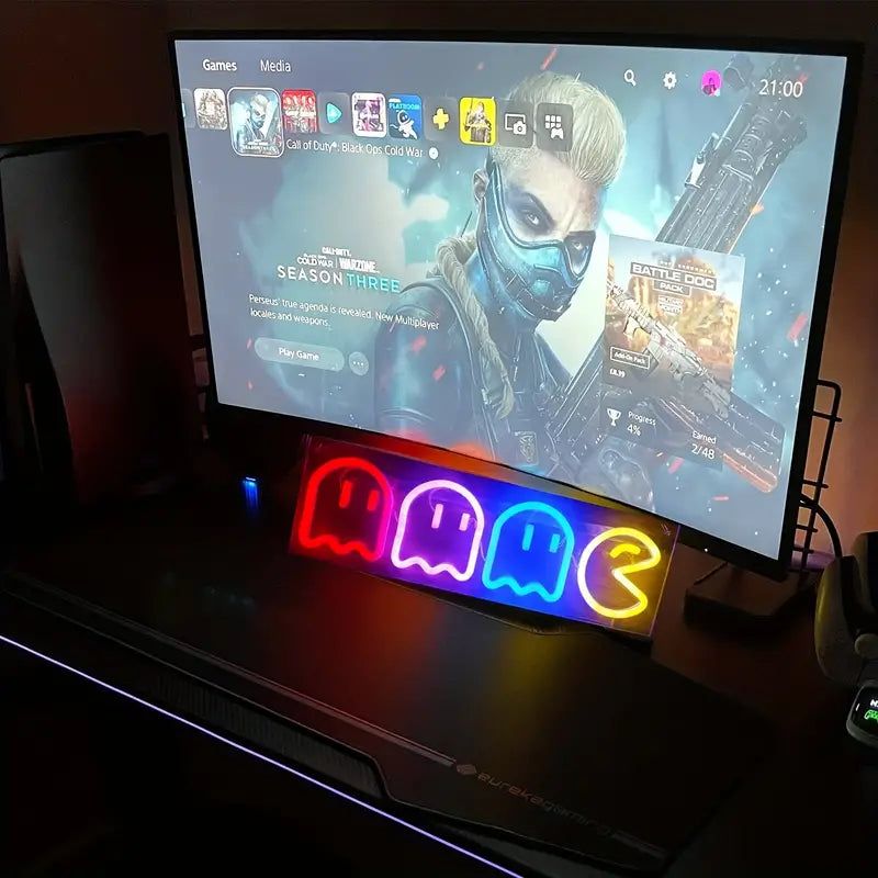 Pac-Man LED Neon Sign Light