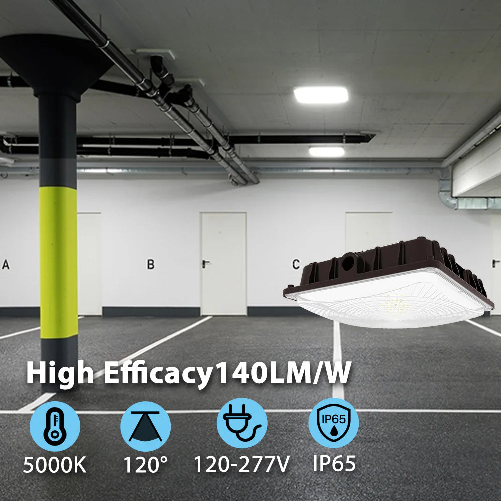 Hyperlite LED Canopy Lights - Mstar Series, 14000lumens, 5000K, AC 120-277V