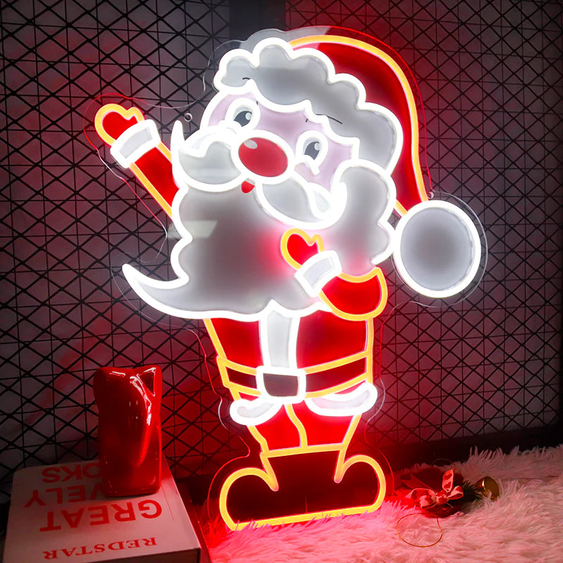 Santa Claus UV Printed LED Neon Sign