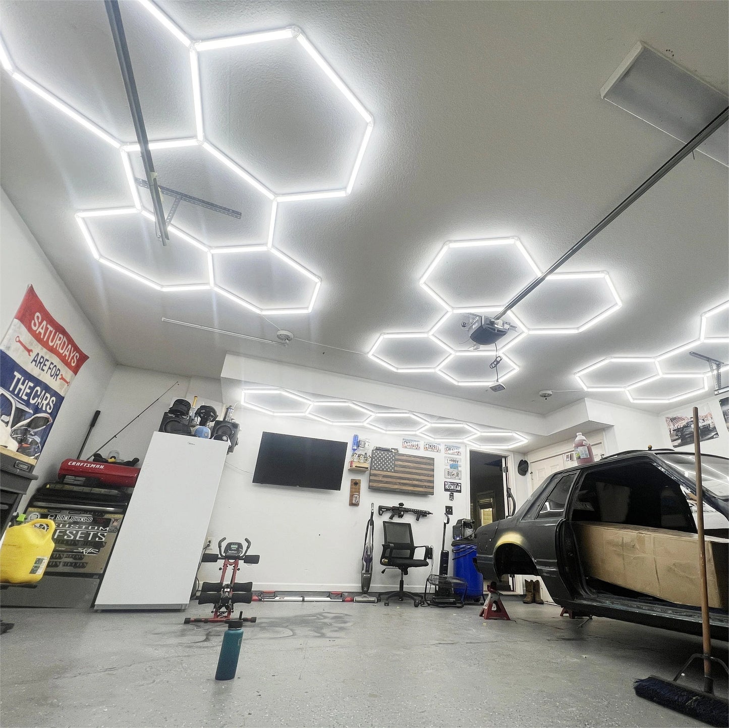 Hyperlite Hexagon Garage Lights Gen 2