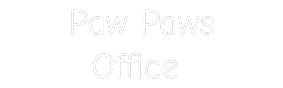 Custom Neon Light Paw Paws
Off...