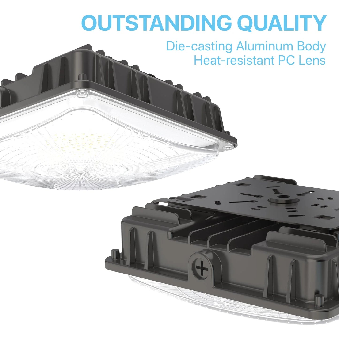 Canopy Light - CPA Series 2 Pack, 8568lumens, Selectable Wattage&CCT, AC 120-277V