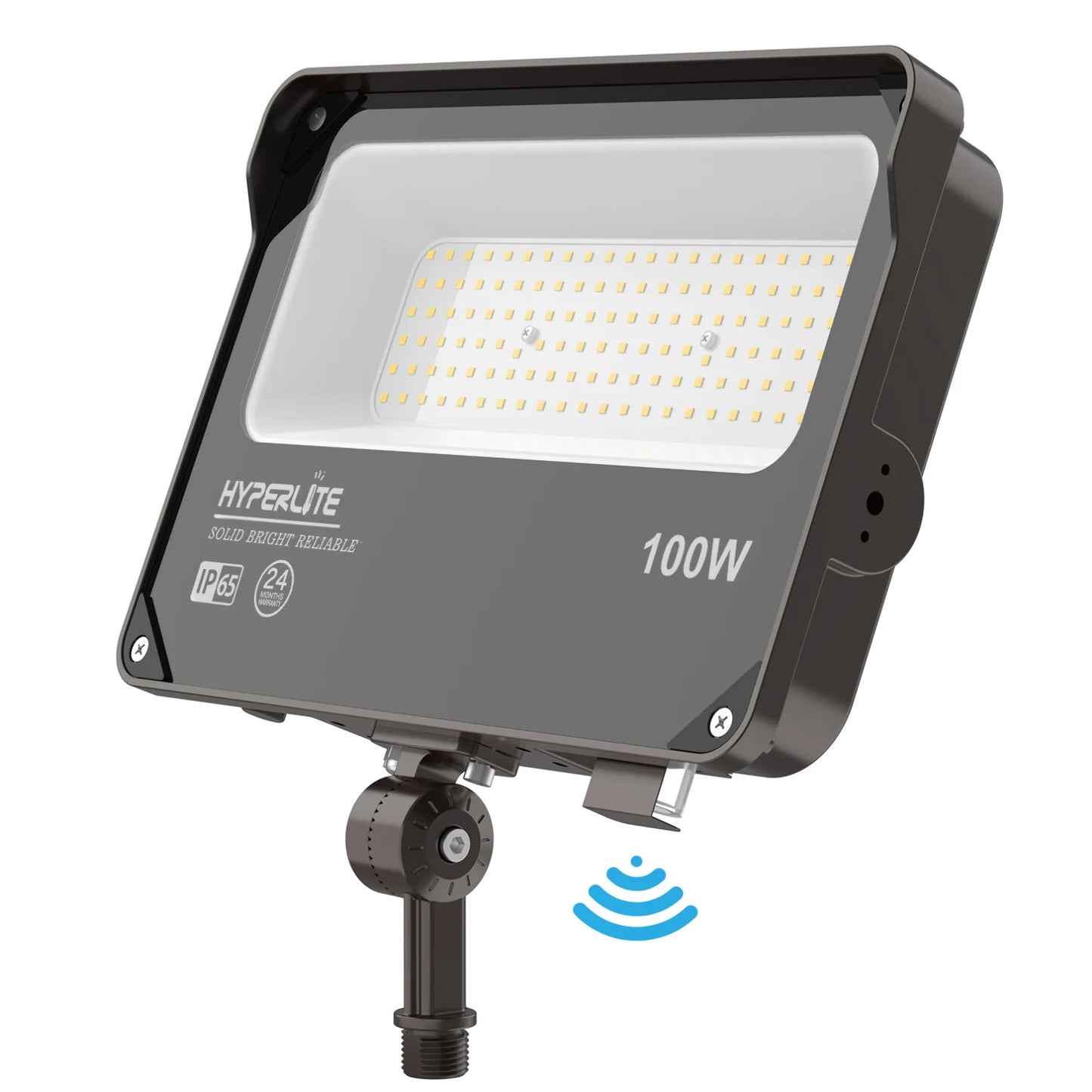 Hyperlite Led Flood Light - Mars Series (Kuncle Mount), 11000lm, 5000K, AC 120V, Optional Dusk-to-Dawn, Without Junction Box