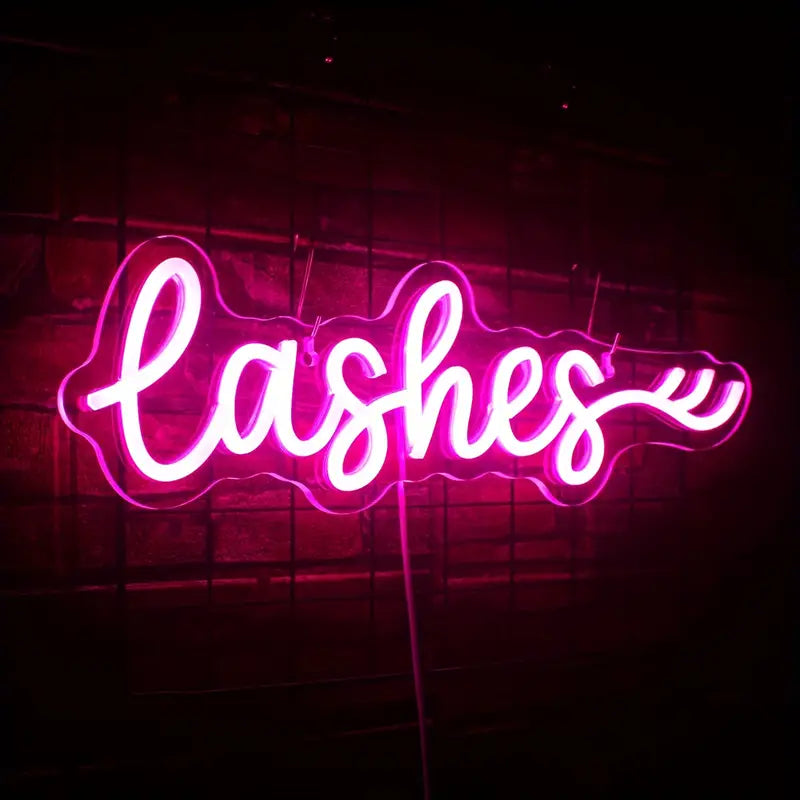 Lashes Neon Sign Light