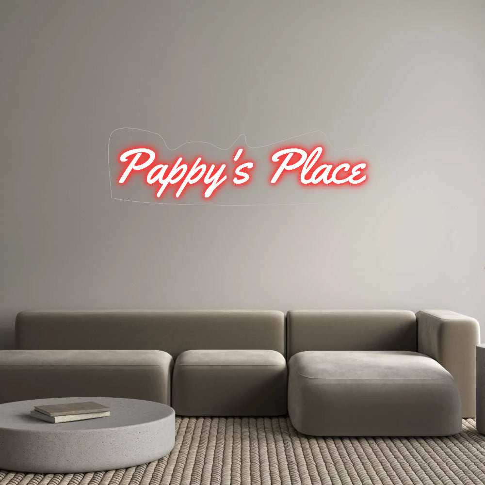 Custom Neon Light Pappy's Place