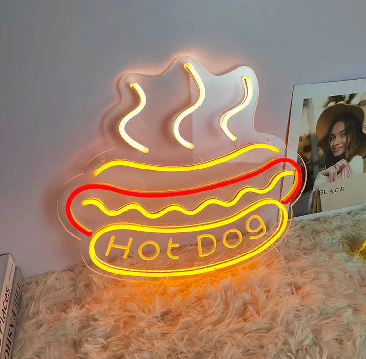 Hot Dog LED Neon Sign Light